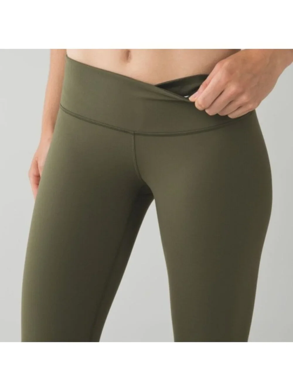 Lululemon Wunder Under Pant *Full-On Luon Fatigue Green Denim